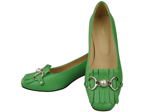 Dámská obuv Lime Embellished Tassel pumps Přírodní kůže 195 ElitaBut