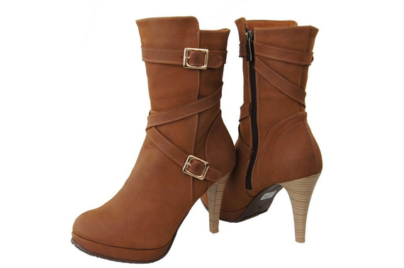 Obuv Zimní boty Dámská přírodní kůže 981 Z