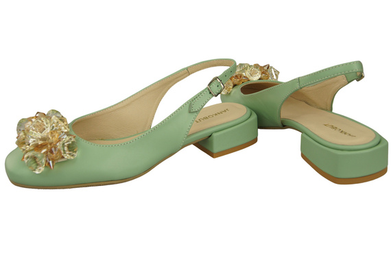 Dámská obuv Mint Sandály s krystaly Přírodní kůže 215 ElitaBut