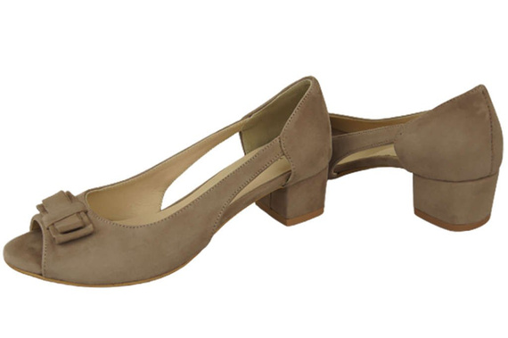 Dámské sandály Cappuccino Natural Suede Leather 145 Z ElitaBut