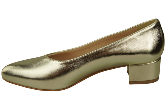 Dámské lodičky Zlato s nízkým podpatkem nadčasová elegance a pohodlí 220 ElitaBut