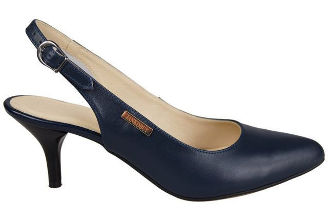 Dámská obuv Přírodní kůže Sandály Navy blue 910 ElitaBut