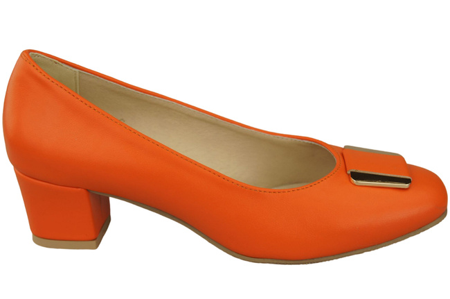 Dámská obuv Natural Leather 187 Orange ElitaBut
