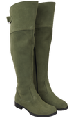 Dámské kozačky Kozačky Butelkowa Zielie Musketeers Vysoké nad kolena z přírodní kůže Velur 154 ElitaBut