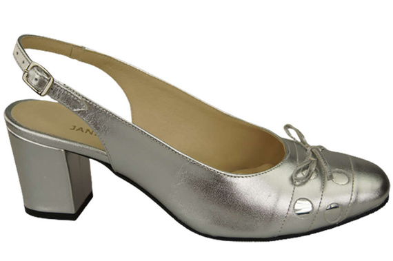 Dámská obuv Stříbrné sandály Přírodní kůže 167 ElitaBut