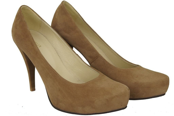 Dámská obuv Olive Natural Leather Suede 644 ElitaBut