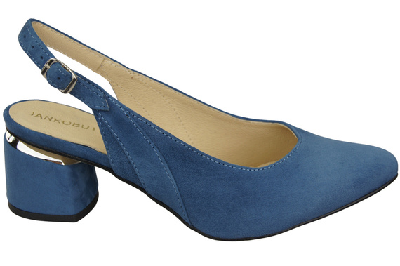 Dámské sandály z přírodní semišové kůže Blue Elegance and Comfort 196 Od ElitaBut