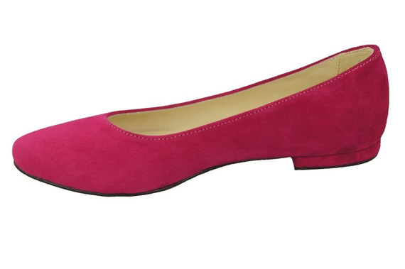 Dámské baleríny Fialová přírodní kůže 131 ElitaBut