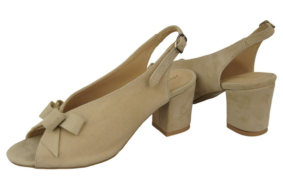 Dámská obuv Sandály Béžová přírodní kůže Semiš 148 ElitaBut