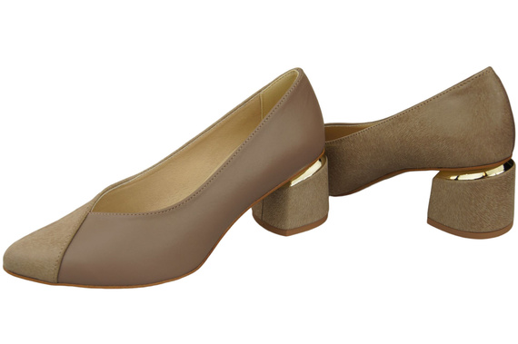 Výjimečné dámské boty Cappuccino Dark Natural Leather Pocit luxusu na nohou 191 ElitaBut