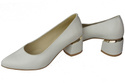 Dámská obuv White Natural Leather pumps 143 ElitaBut