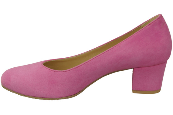 Pohodlná dámská obuv Fuchsia Natural Suede Leather 172 od ElitaBut