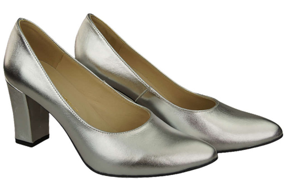 Dámská obuv Silver Natural Leather pumps 170 ElitaBut