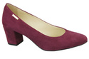 Dámská obuv Dámské lodičky Maroon Suede Natural Leather 106 ElitaBut