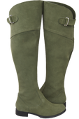 Dámské kozačky Kozačky Butelkowa Zielie Musketeers Vysoké nad kolena z přírodní kůže Velur 154 ElitaBut