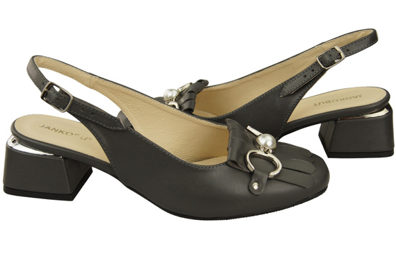 Dámská obuv Graphite Sandály zdobené třásněmi Přírodní kůže 208 ElitaBut