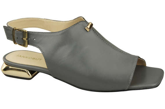 Pohodlná dámská obuv Ash Sandály s plochým zlatým podpatkem Přírodní kůže 207 ElitaBut