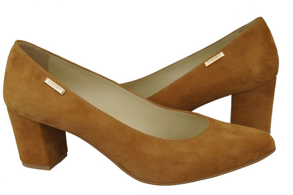 Dámská obuv Červené semišové lodičky 106 ElitaBut