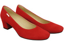 Pohodlná dámská obuv Red Suede Leather 172 Z ElitaBut