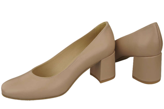 Dámská obuv Dámské lodičky Přírodní kůže 171 Cappuccino Lico ElitaBut