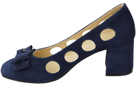 Dámská obuv Navy blue Přírodní semišová kůže 182 ElitaBut