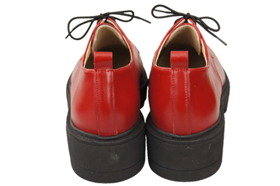 Obuv Dámské šněrovací boty Červená kůže Natural 180 ElitaBut