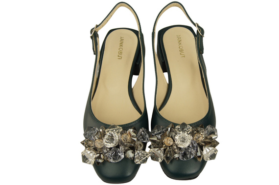 Dámská obuv Malachite Sandály s krystaly Přírodní kůže 215 ElitaBut