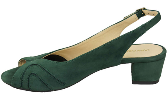 Dámská obuv Sandály semišové zelené 991 ElitaBut