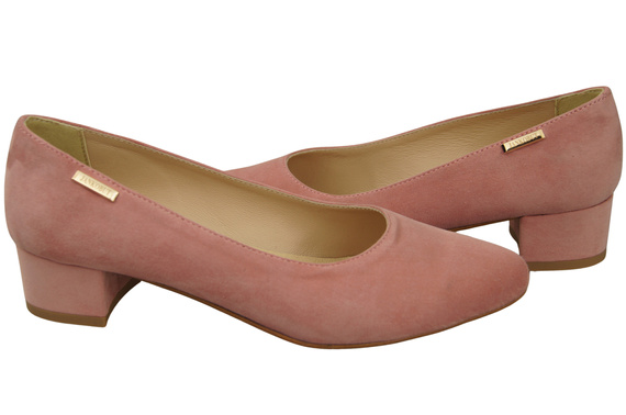 Pohodlné dámské boty Candy Pink in Natural Suede Leather 220 od ElitaBut