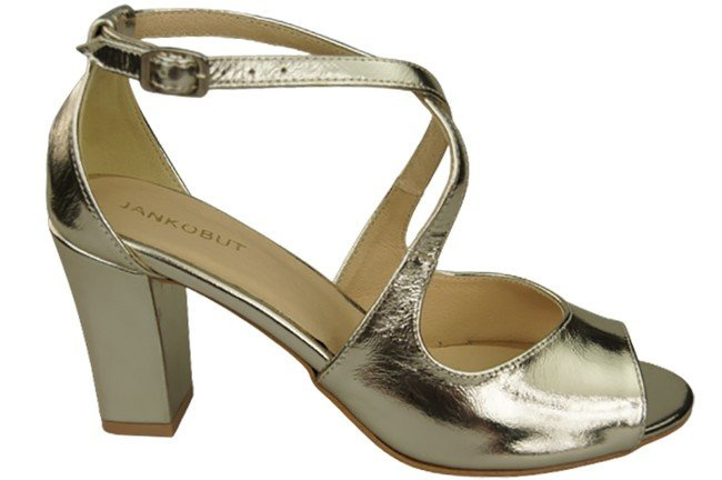 Dámská obuv Zlaté sandály Přírodní kůže 186 ElitaBut