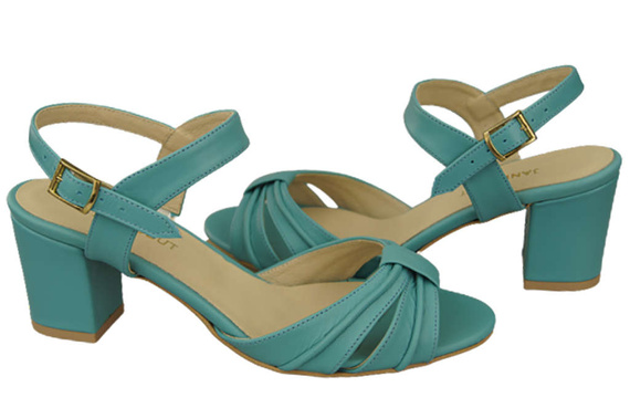Dámská obuv Tyrkysové sandály Přírodní kůže 168 ElitaBut