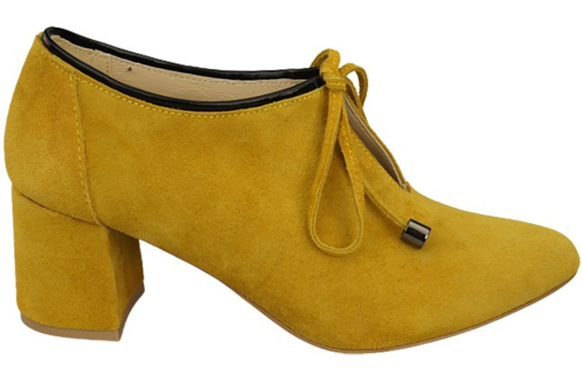 Dámská obuv Lemon polobotky Přírodní kůže velur 183 ElitaBut