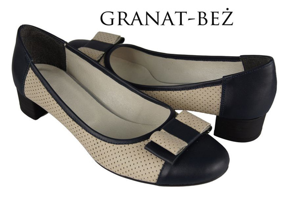 Dámská obuv Dámské lodičky z přírodní kůže Grant Beige 732 ElitaBut