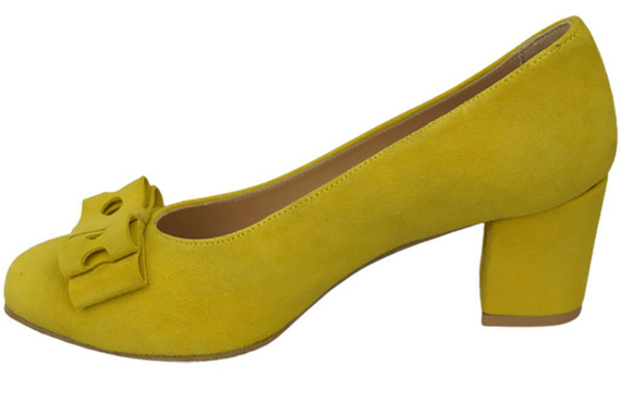 Dámské lodičky Lemon z přírodní semišové kůže 163 ElitaBut