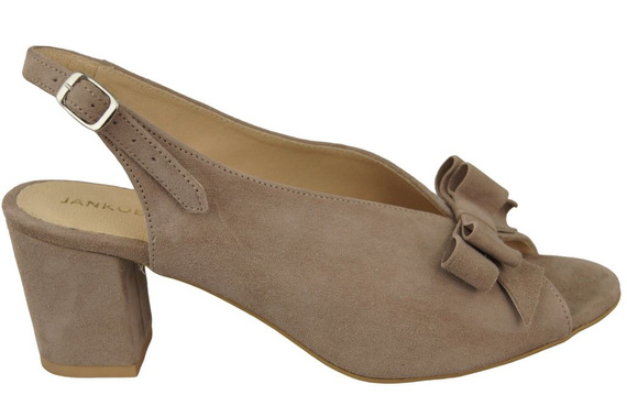 Dámská obuv Sandály Cappuccino přírodní kůže Semiš 148 ElitaBut