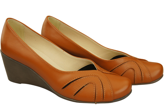 Červená dámská obuv z přírodní kůže 828 ElitaBut