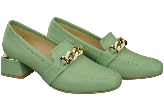Dámská obuv Mint with Embellished Chain Moccasin pumps Přírodní kůže 193 ElitaBut