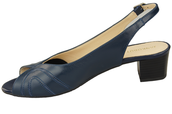 Dámská obuv Přírodní kůže Sandály Navy blue 991 ElitaBut