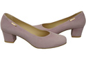 Pohodlná dámská obuv Bright Lilac Suede Natural Leather 172 Od ElitaBut