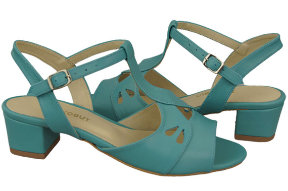 Dámská obuv Tyrkysové sandály Přírodní kůže 169 ElitaBut