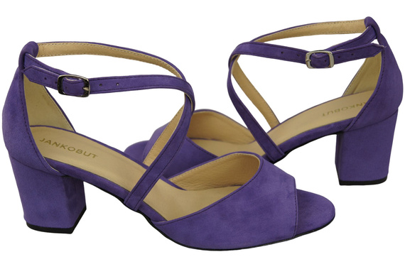 Dámská obuv Sandály Fialová přírodní kůže Semiš 111 ElitaBut