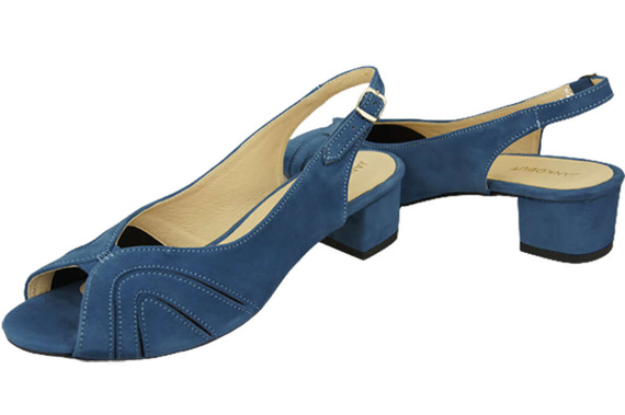 Dámská obuv Sandály semišové modré 991 ElitaBut