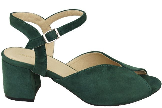 Dámská obuv Sandály Zelená semišová kůže 185 ElitaBut