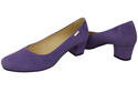 Pohodlná dámská obuv Fialová semišová přírodní kůže 172 od ElitaBut