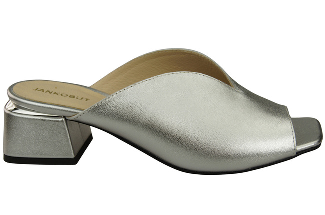 Dámská obuv Silver Heeled Flip Flops Natural Leather 210 ElitaBut