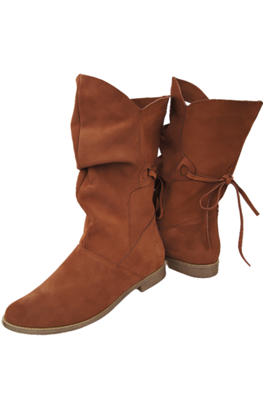 Dámské boty Chestnut Jaro / podzim přírodní kůže velur 999 L ElitaBut