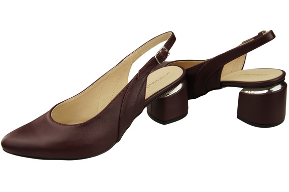 Dámská obuv Sandály Maroon Natural Leather 196 ElitaBut