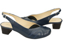 Dámská obuv Přírodní kůže Sandály Navy blue 842 ElitaBut