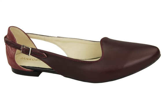 Dámská obuv Sandály Maroon Natural Leather 127 ElitaBut