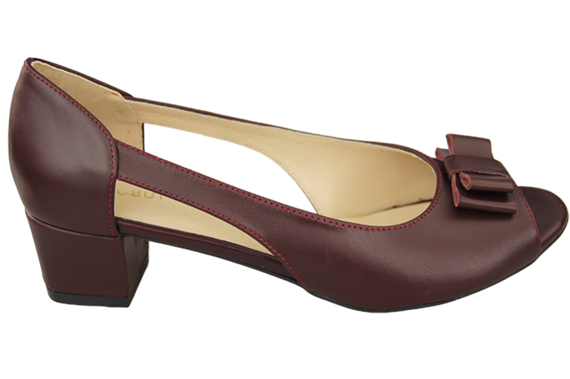 Dámská obuv Sandály Maroon Natural Leather 145 ElitaBut